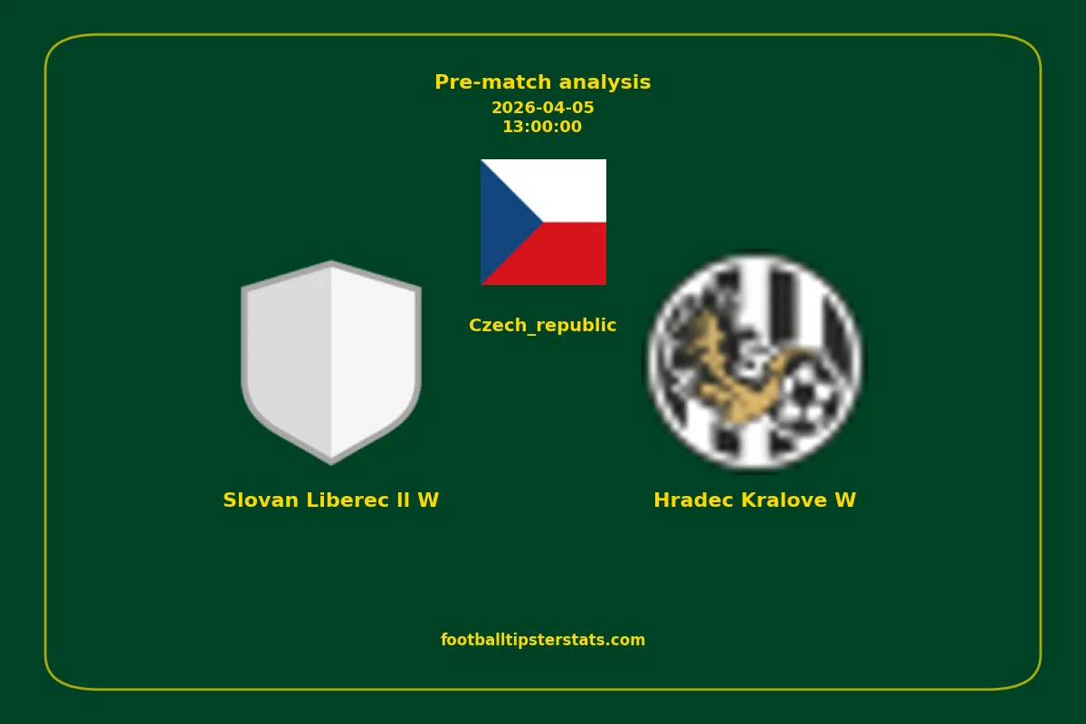 Pre-match analysis: Slovan Liberec ll W vs Hradec Kralove W on 2026-04-05
